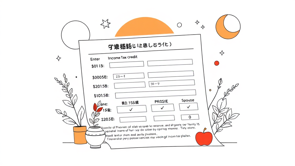 소득 및 재산 정보 입력 방법 (illustration 스타일)