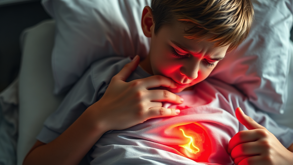 맹장염, 왜 생기는 걸까요? (realistic 스타일)