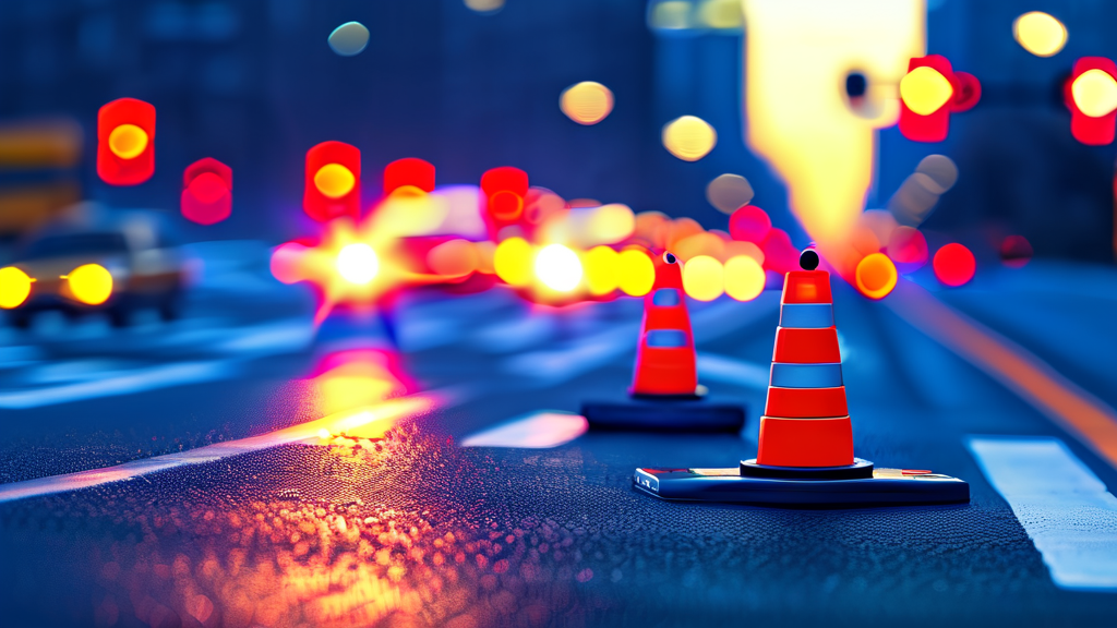 신호위반 시 벌점 부과 여부와 그 영향 (realistic 스타일)