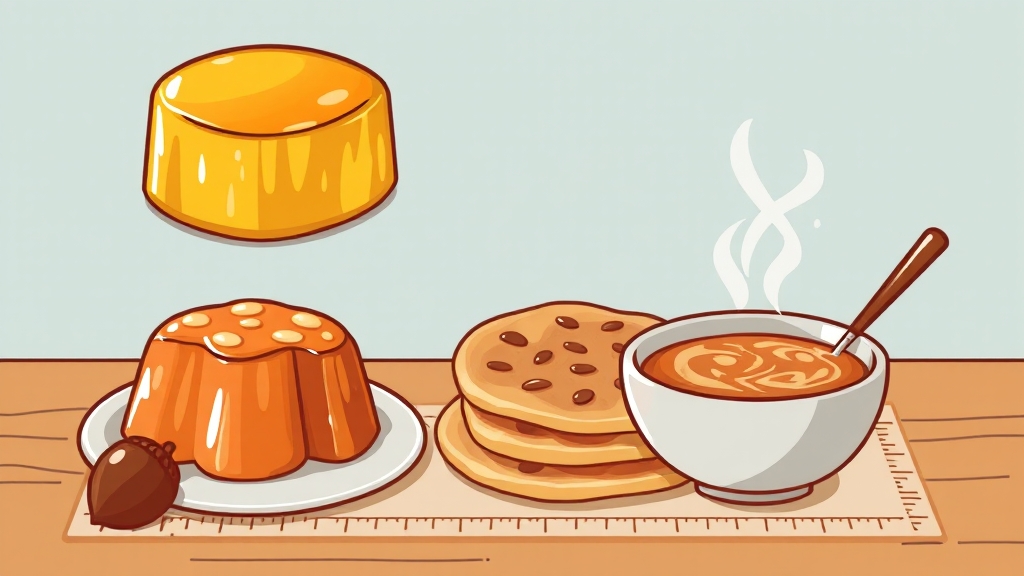 도토리 가루, 이렇게 활용하세요! (cartoon 스타일)