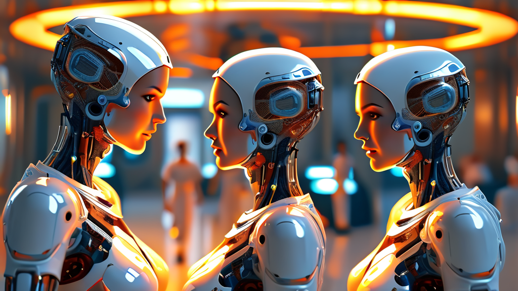 간호사 부족 문제와 로봇 간호사의 필요성 (realistic 스타일)