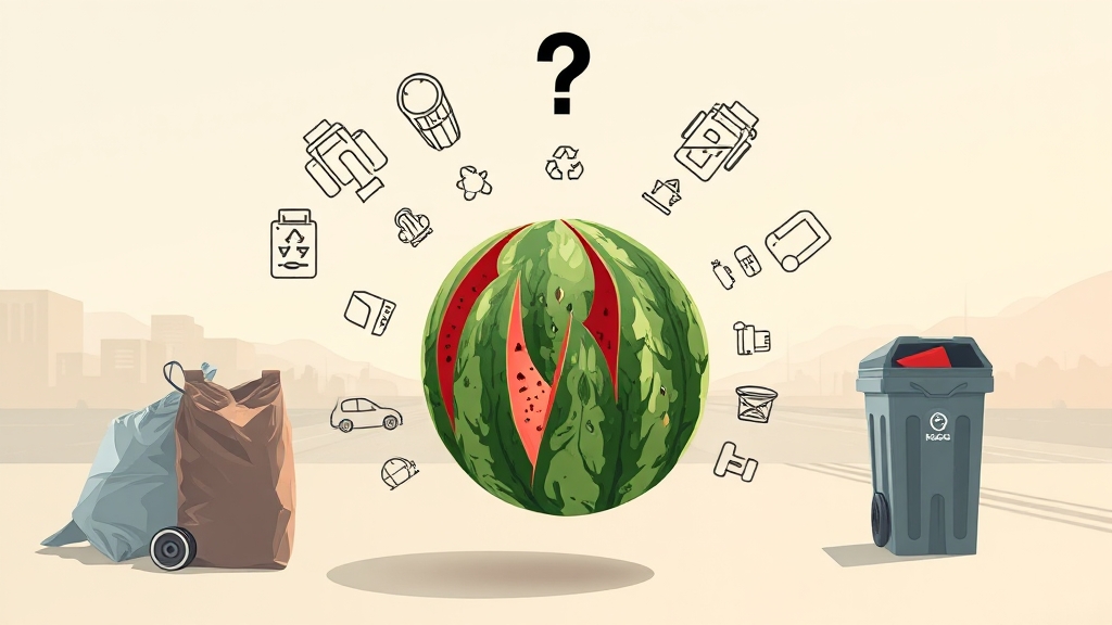 수박껍질, 뭐가 문제? (illustration 스타일)