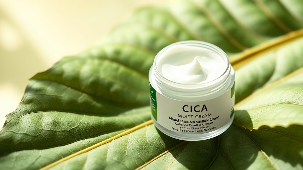 주요 시카 성분 비교: 효과 분석 (realistic 스타일)