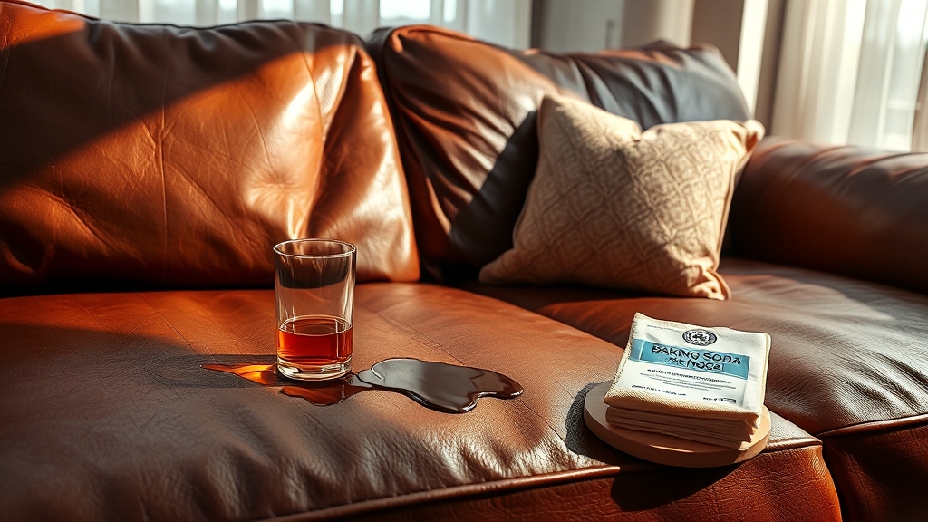 음료수 vs 기름, 얼룩 제거법 (realistic 스타일)