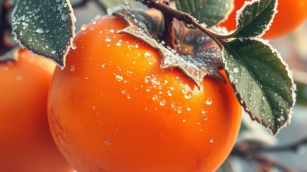 대봉감, 무엇이 특별할까? (illustration 스타일)