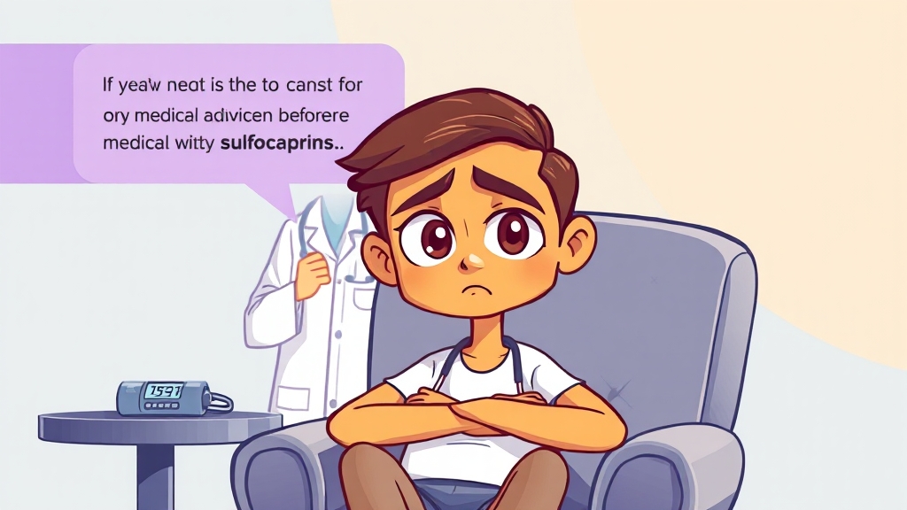 설포카프린, 부작용 및 주의사항은? (cartoon 스타일)