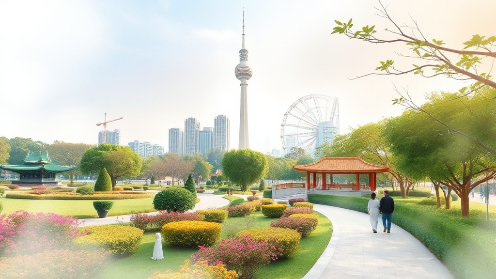 엑스포공원 & 수목원 소개 (watercolor 스타일)