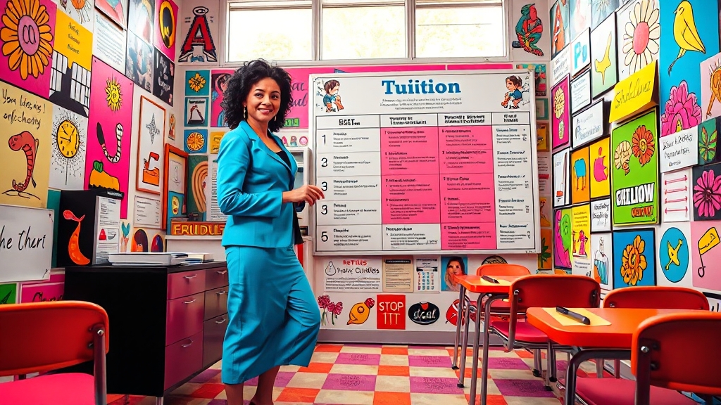 교육비, 얼마나 들까요? (popart 스타일)