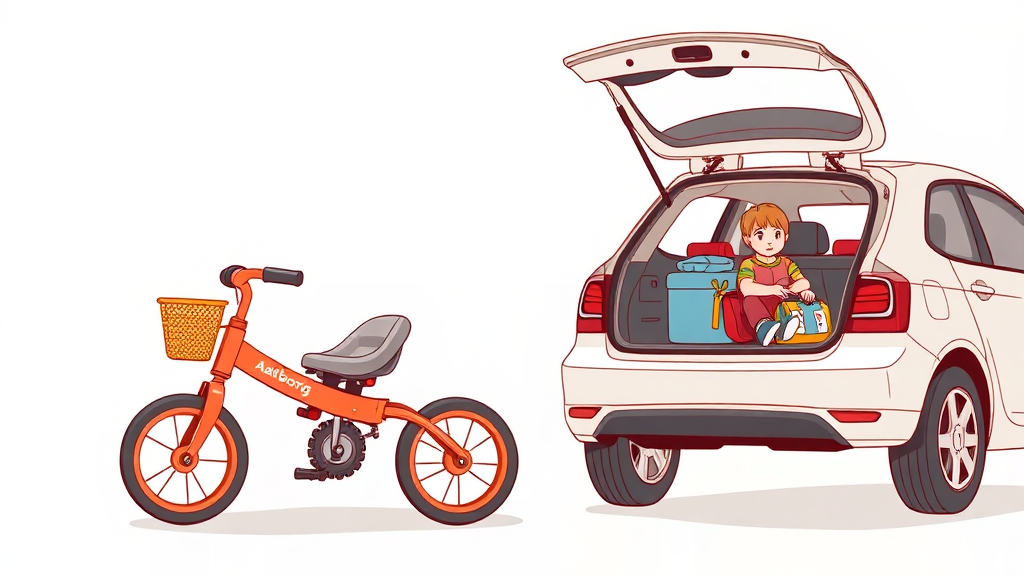 올보르 트라이크, 휴대성과 편의성 분석 (illustration 스타일)