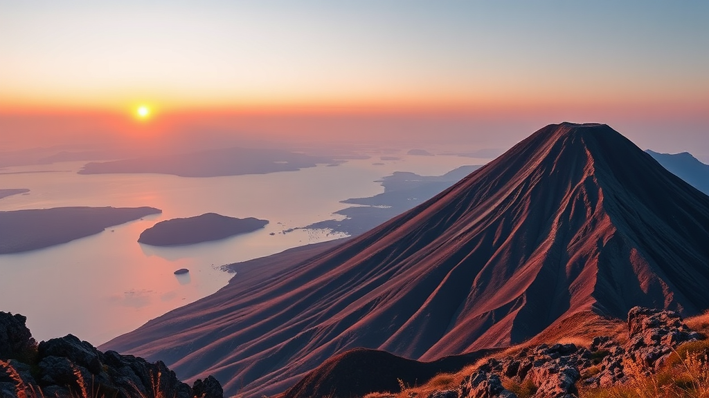 BEST 5: 제주 성산일출봉 (realistic 스타일)