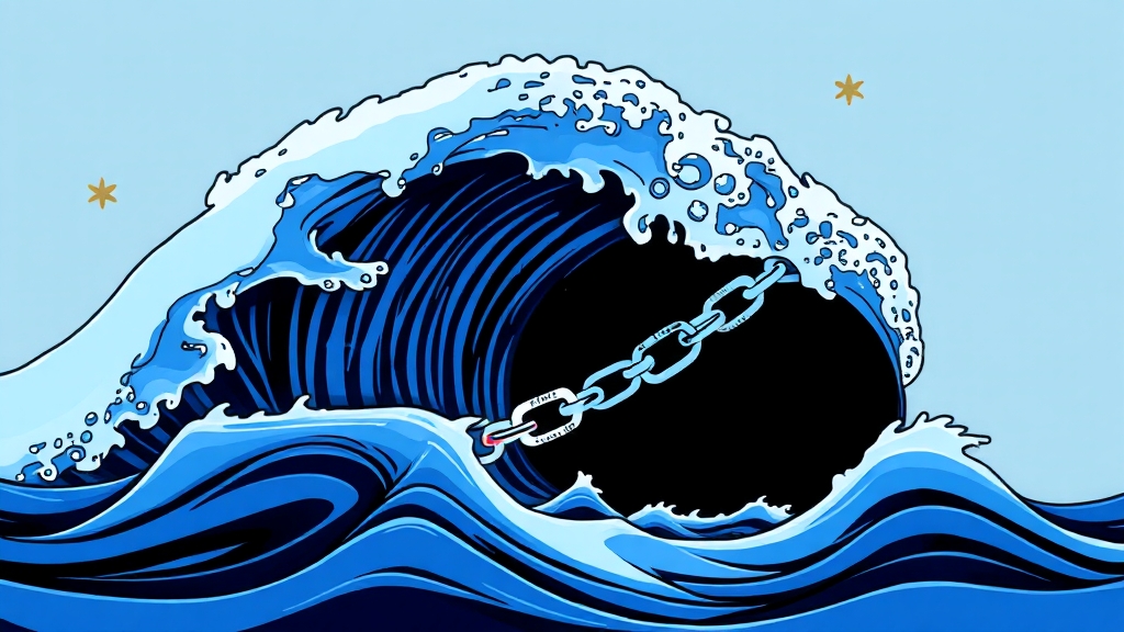 체인링크 매수 전략 및 주의사항 (illustration 스타일)