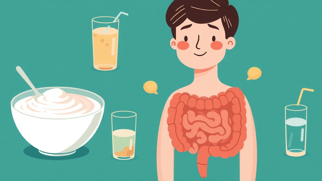 대장내시경 전 식단 관리 일러스트