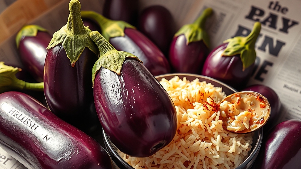 가지 효능 및 활용: 건강하게 즐기자! (realistic 스타일)