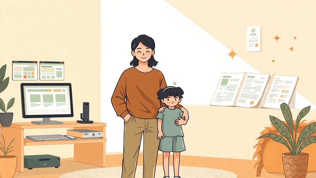 신청 방법 및 필요 서류 (illustration 스타일)