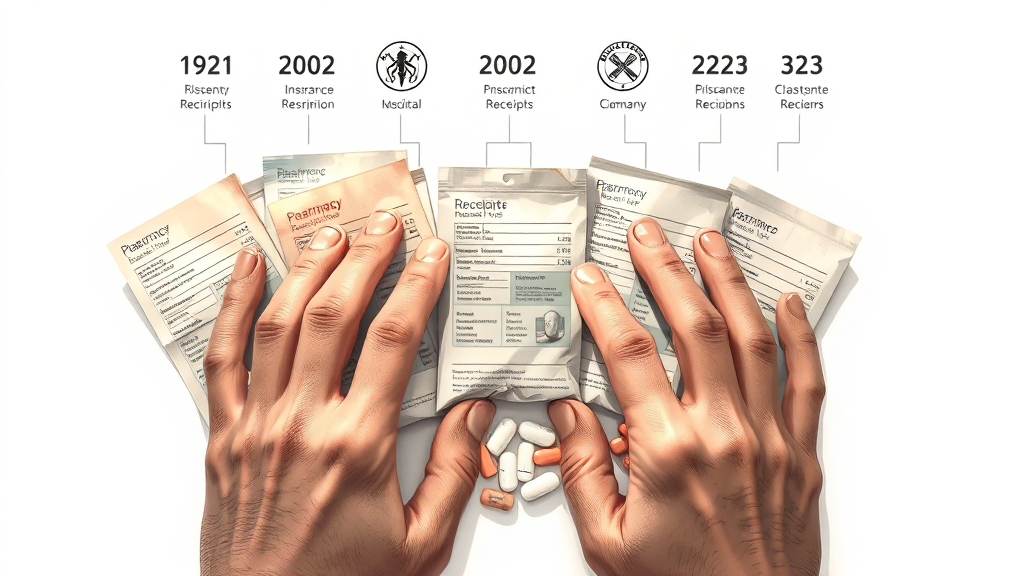 약제비 청구 시 주의사항 (illustration 스타일)