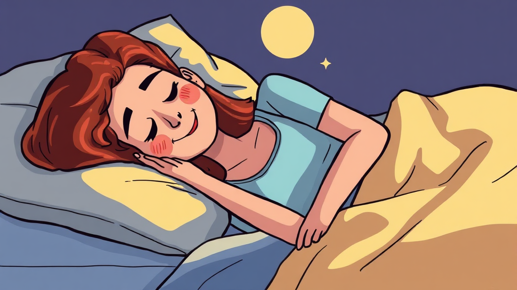 완화를 위한 생활 습관 (cartoon 스타일)