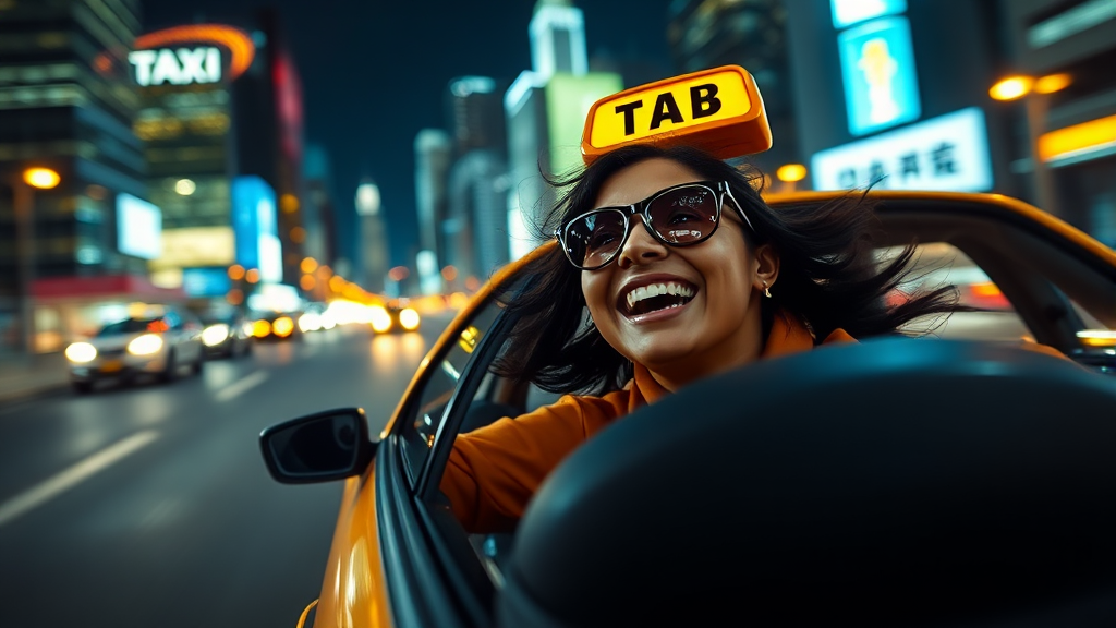 개인택시, 꿈을 이루세요! (realistic 스타일)