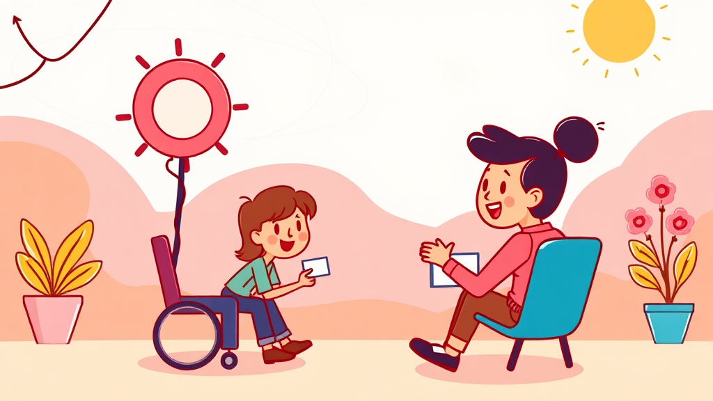 장애인 등록, 온라인으로도 신청 가능할까요? (cartoon 스타일)