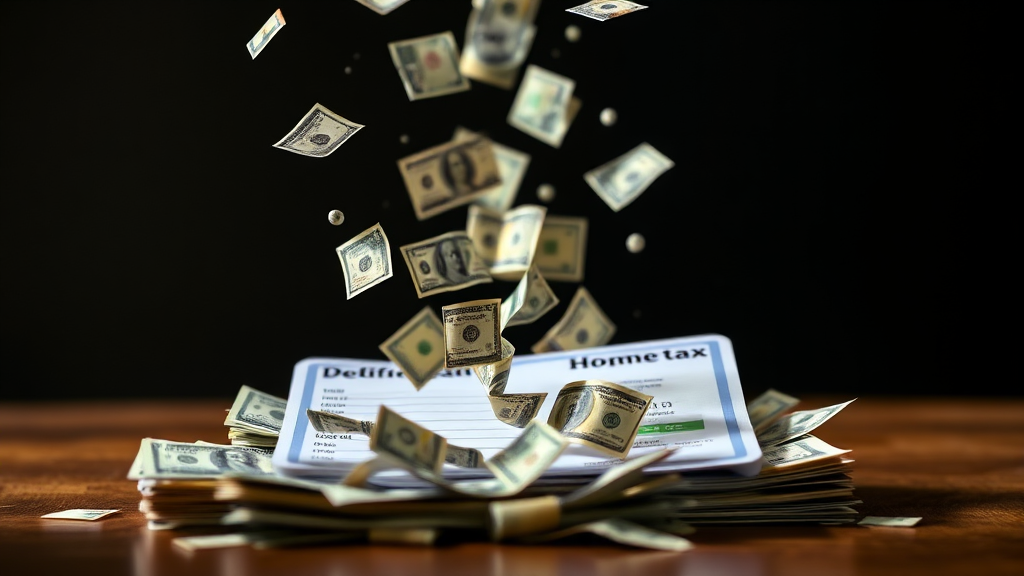 놓치면 손해! 공제 및 감면 항목 분석 (realistic 스타일)