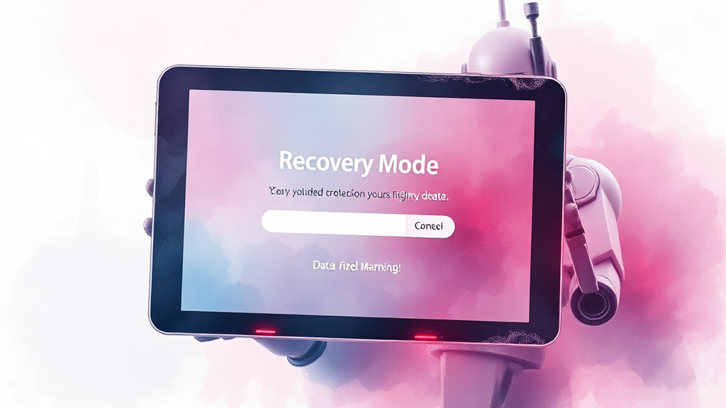 복구 모드로 초기화하기 (watercolor 스타일)