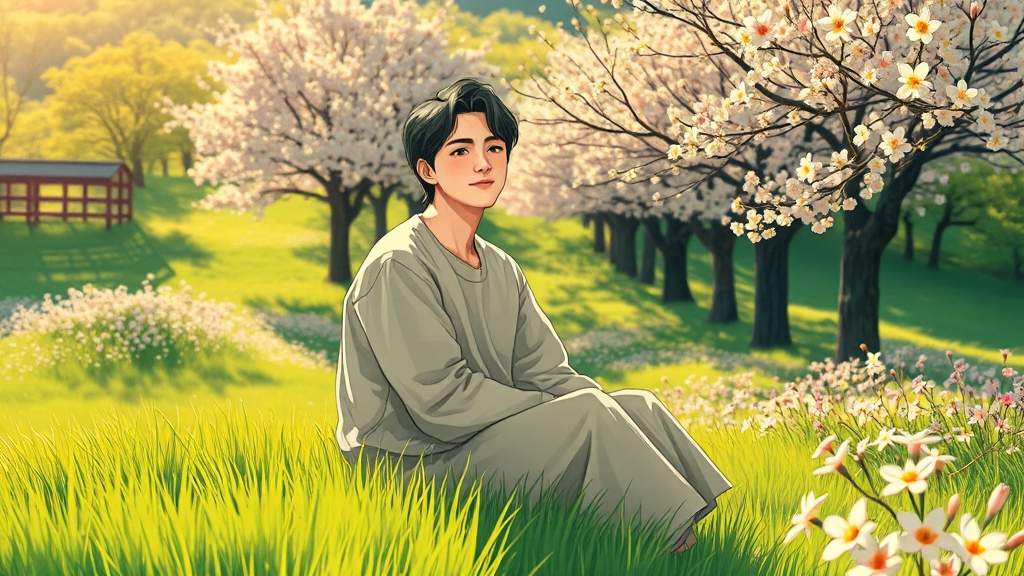 긍정적인 마음가짐의 중요성 (illustration 스타일)