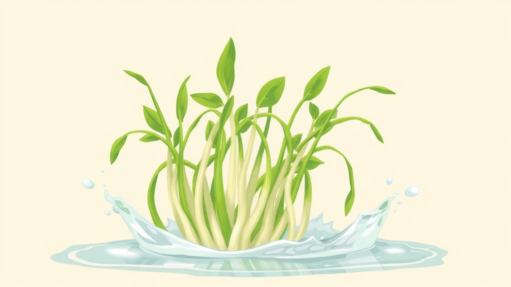 콩나물 손질 & 세척법 (illustration 스타일)