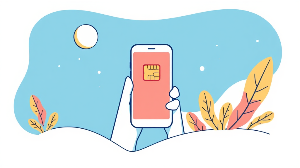 번호이동, 이렇게 진행하세요! (illustration 스타일)