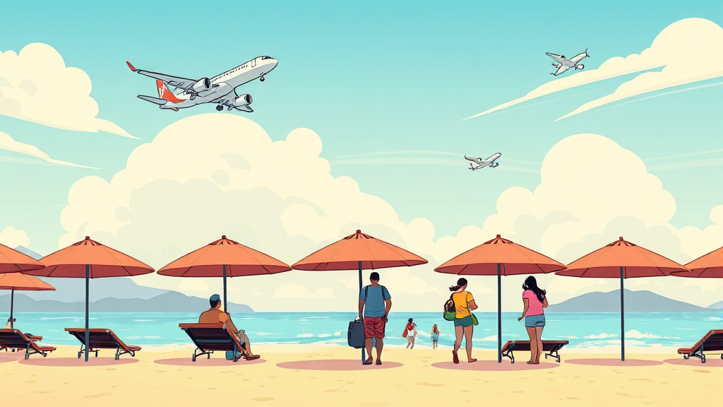 비엣젯 항공 예약 시 주의사항 (cartoon 스타일)