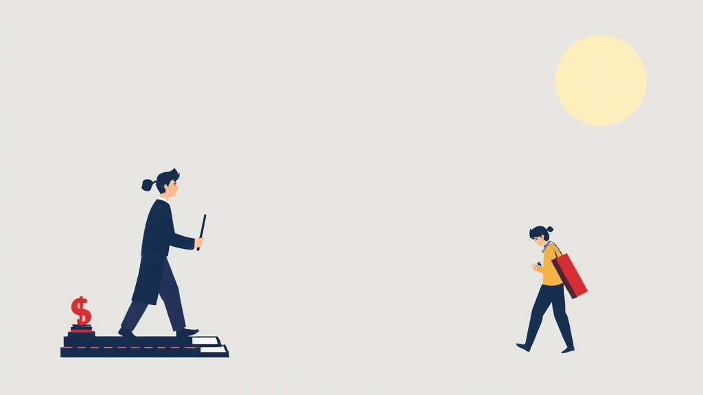 정부의 강력한 의지: 임금체불 근절을 위한 집중 감독 (illustration 스타일)