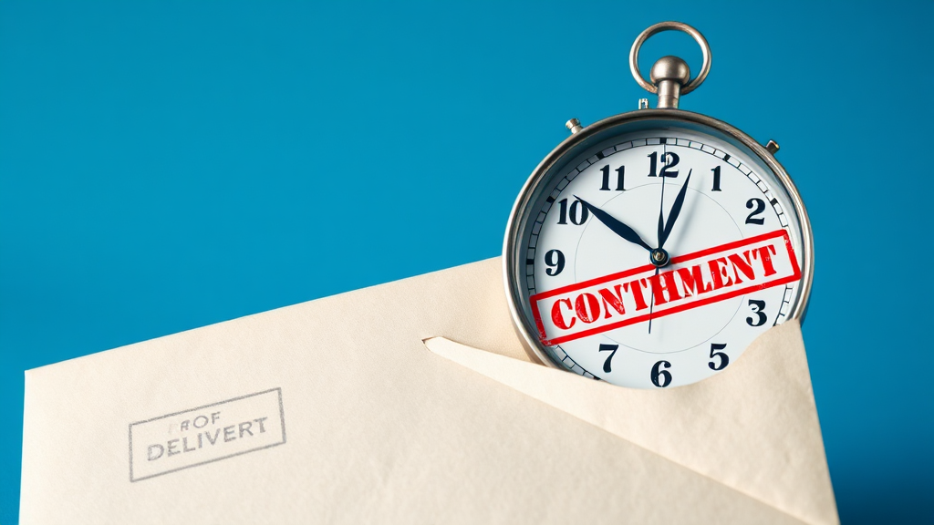 해지 통보 방법: 내용증명 (realistic 스타일)