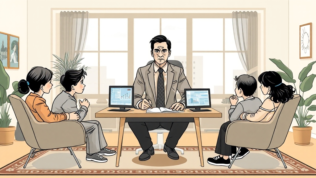 부동산 상속 시 유의사항 (illustration 스타일)