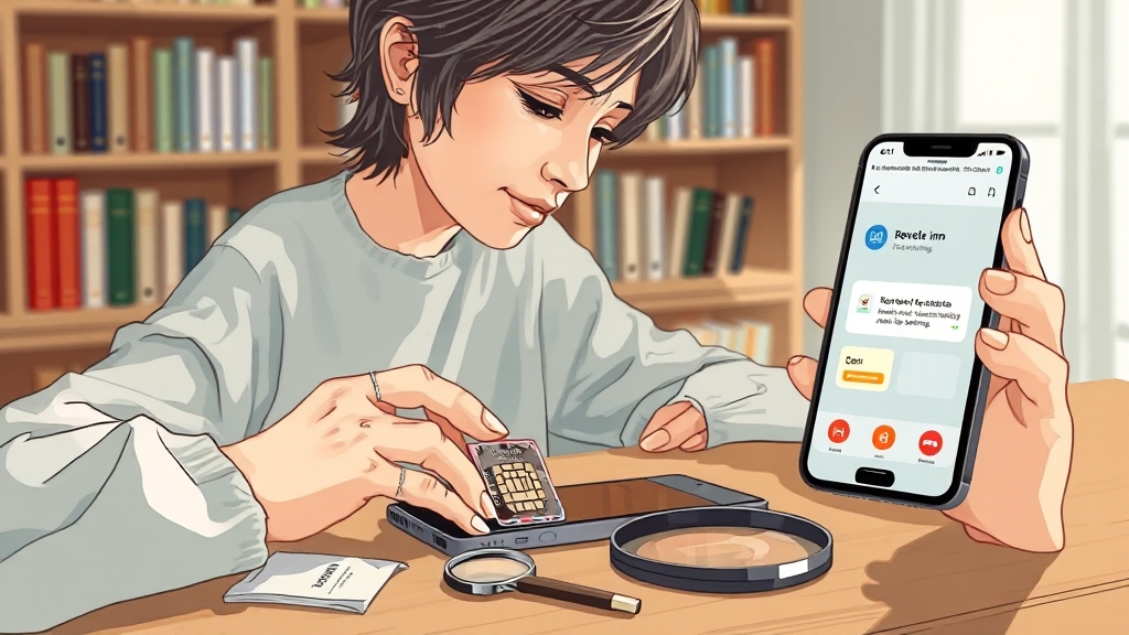 유심 관련 문제 해결 및 대처법 (illustration 스타일)