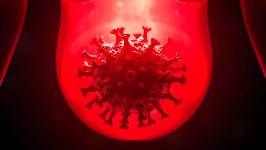 자궁경부암과 HPV 바이러스 (realistic 스타일)