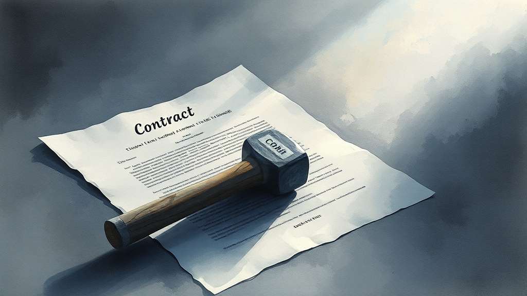 법적 책임 및 손실 (watercolor 스타일)