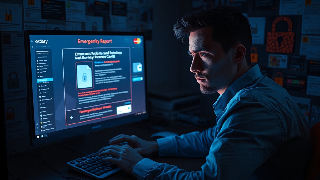 해킹 피해 발생 시 단계별 대처 (realistic 스타일)