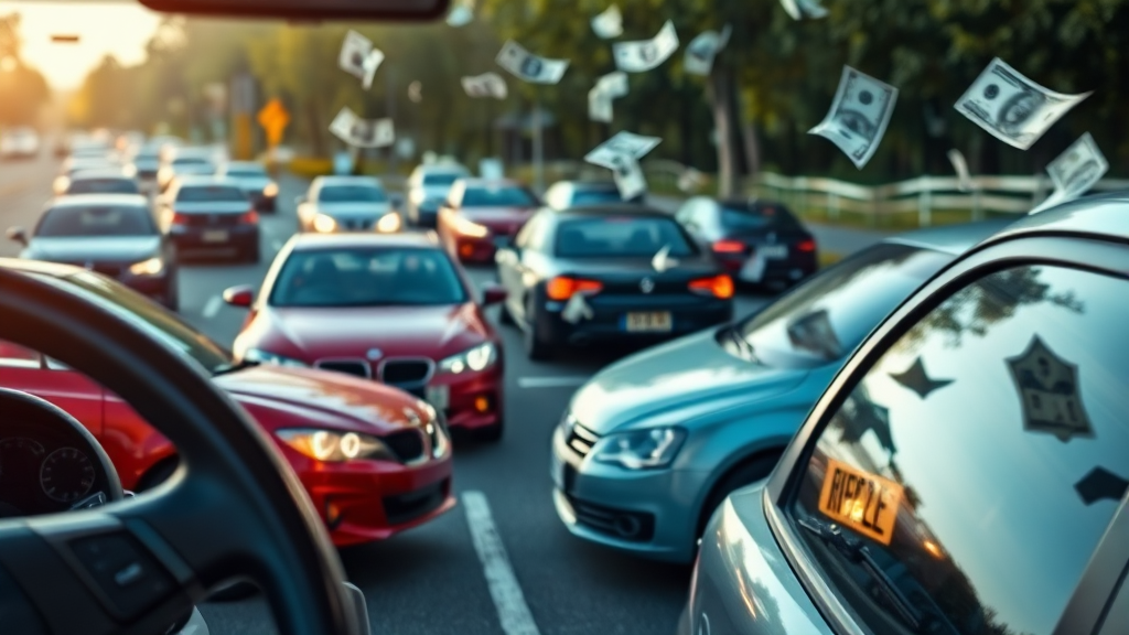 차종별 과태료 금액 상세 안내 (realistic 스타일)