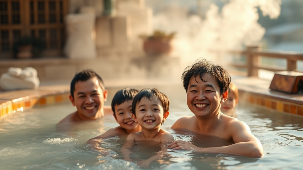 부곡온천의 역사와 현재 (realistic 스타일)