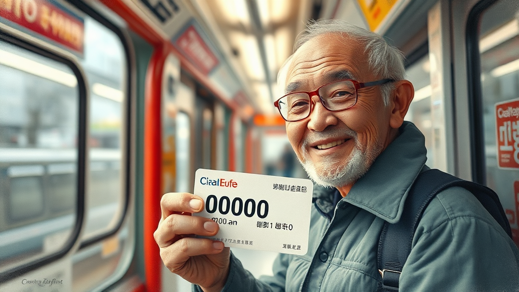 교통카드, 어디에 쓸 수 있나요? (watercolor 스타일)