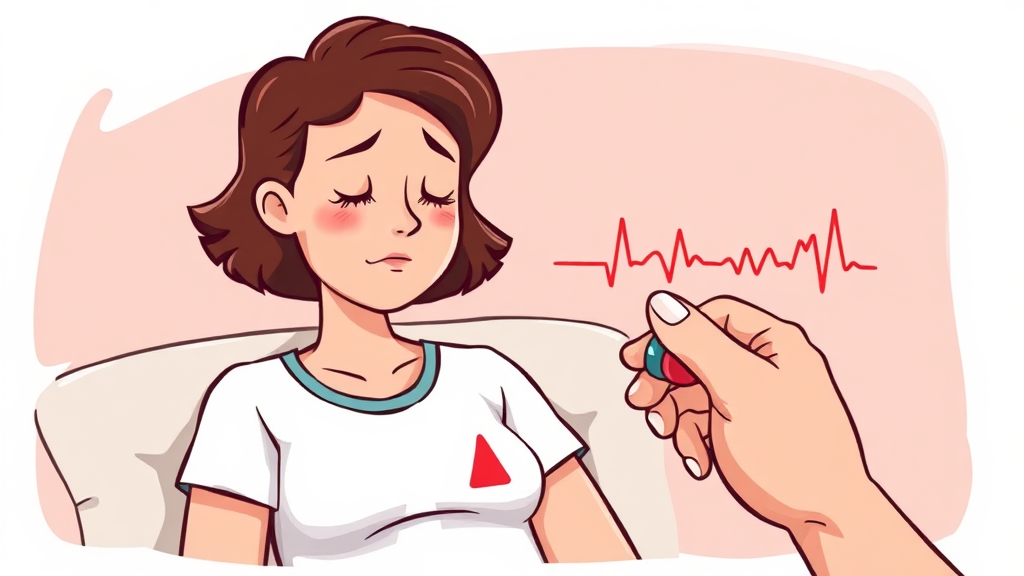 서맥의 일반적인 증상들 (cartoon 스타일)