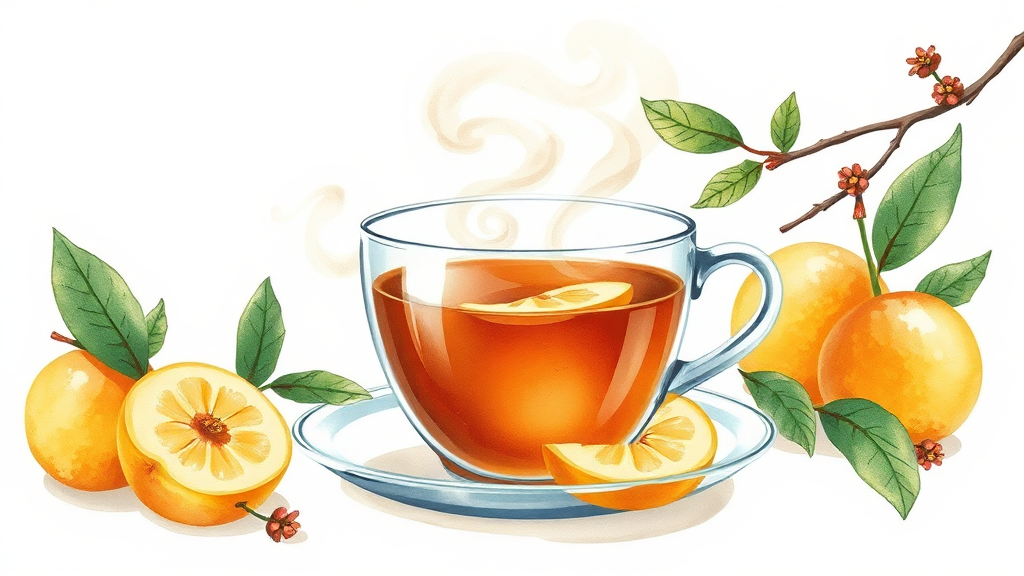 모과: 향긋한 매력과 효능 (illustration 스타일)