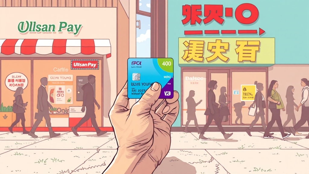 울산페이, 직영점 vs 가맹점? (illustration 스타일)