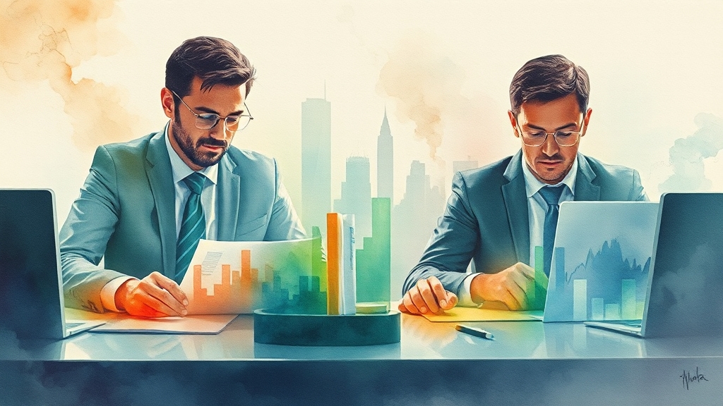 투자, 장기적인 관점으로! (watercolor 스타일)