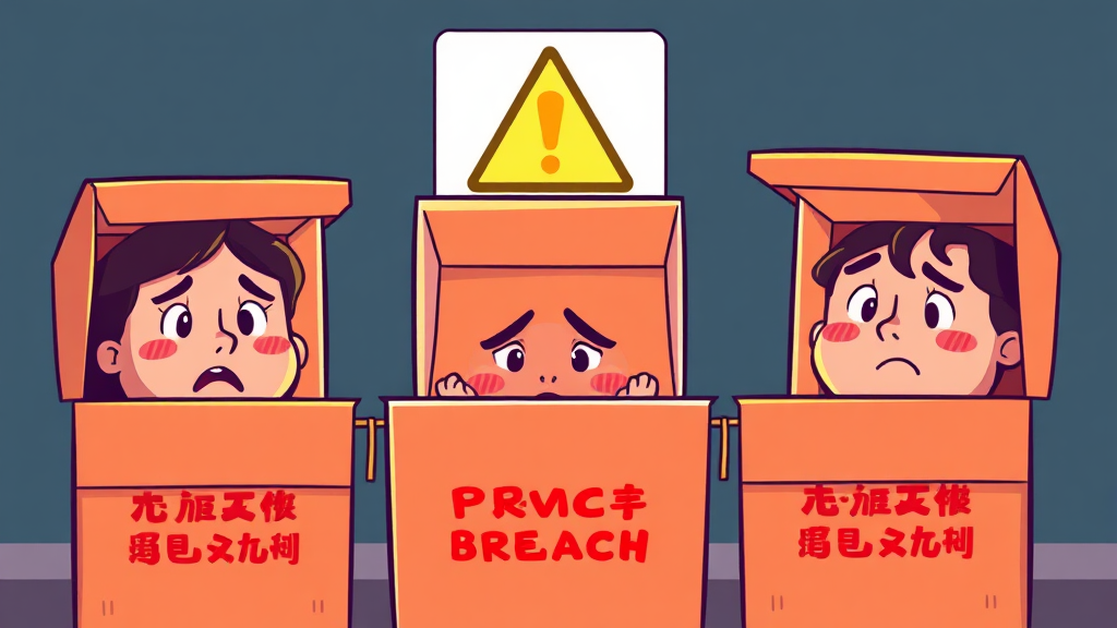 쿠팡 개인정보 유출 사건 개요 (cartoon 스타일)