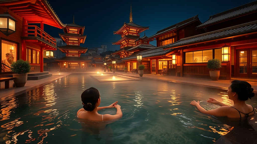 대욕장 및 부대시설 이용 가이드 (realistic 스타일)