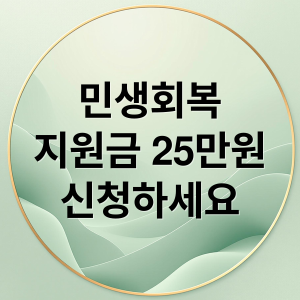 민생회복
지원금 25만원
신청하세요 (전국민 25만원 민생회복지원금)