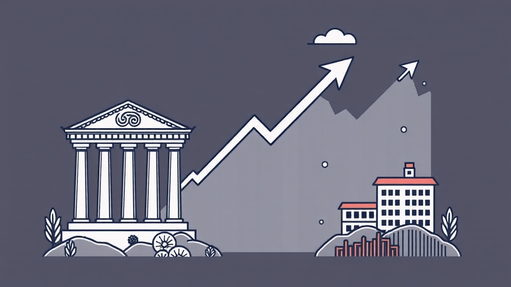 한국은행 통화 정책 방향 (illustration 스타일)