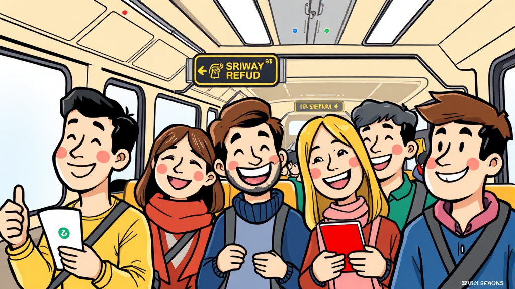 K패스 환급 조건 및 기준 (cartoon 스타일)