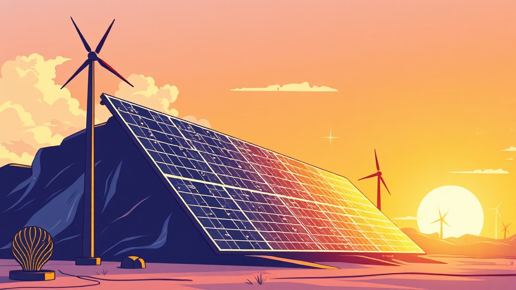 OCI홀딩스 주가 전망: 폴리실리콘 가격 및 미국 정책의 영향 (illustration 스타일)