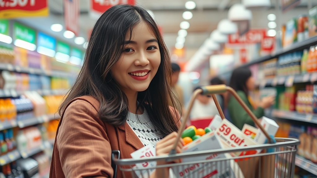 행사 관련 정보 및 소비 심리 전망 (realistic 스타일)