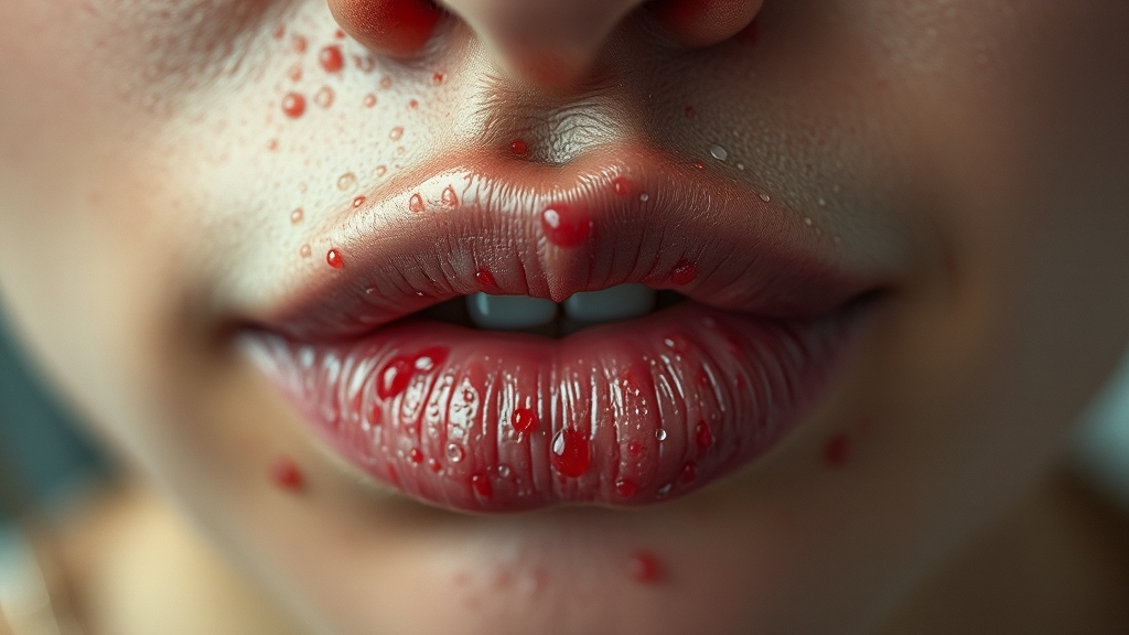 단순포진, 전염 경로와 예방 (realistic 스타일)